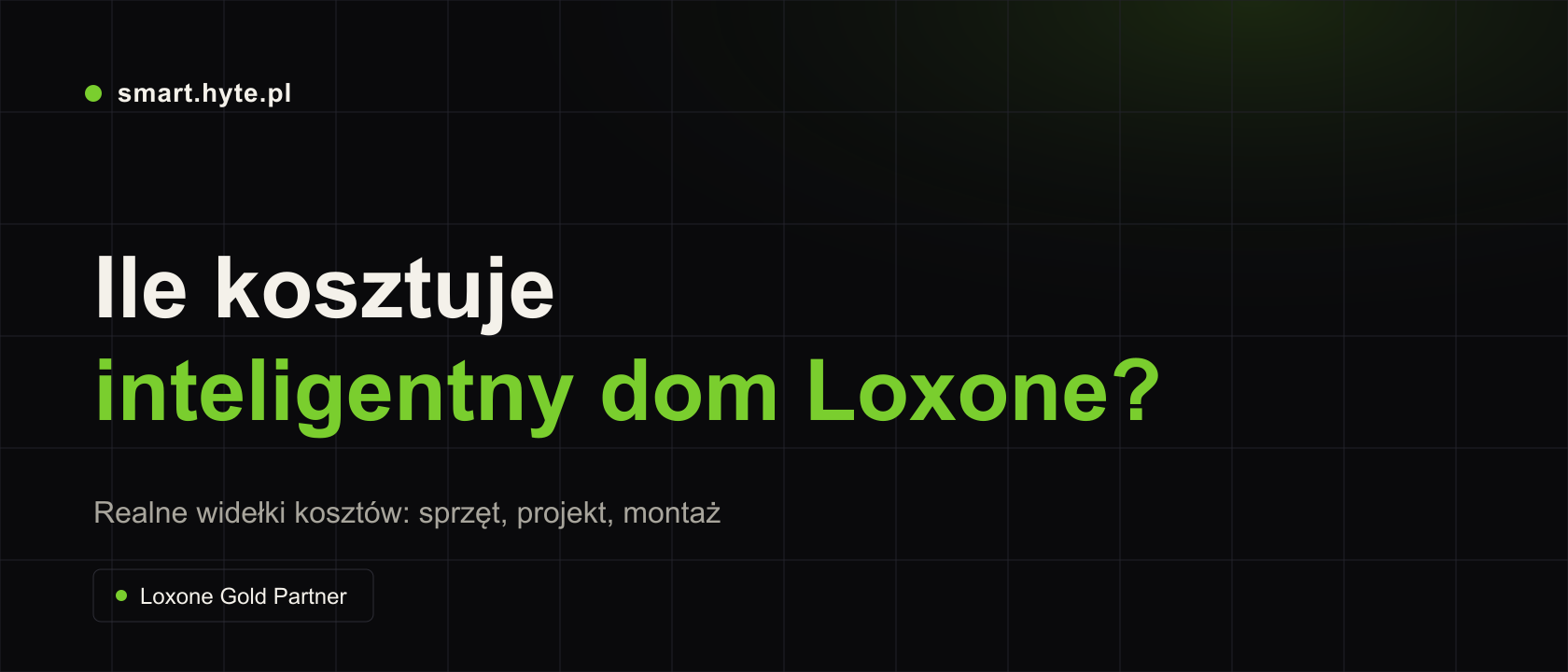 Ile kosztuje inteligentny dom Loxone? Realne widełki 2026